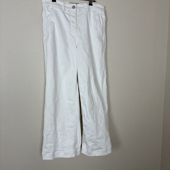 Everlane Denim - Everlane White Wide‎ Leg Jeans Size 8 (E10)